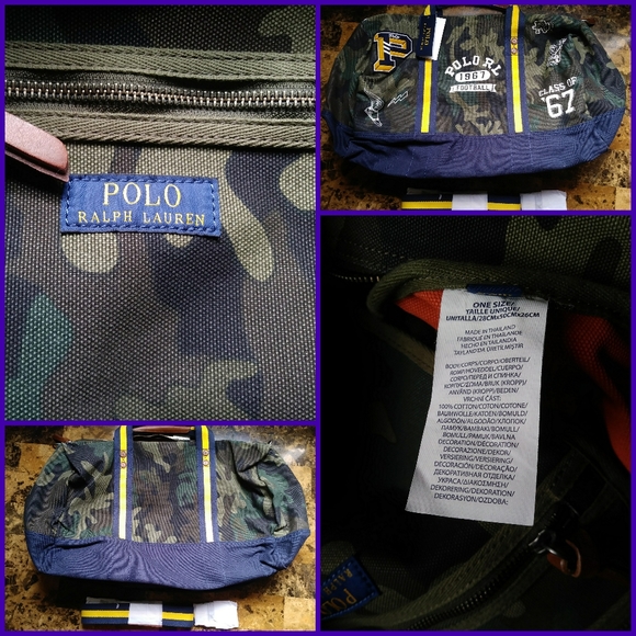 Polo Ralph Lauren Football Canvas Camo Duffle - Picture 3 of 4